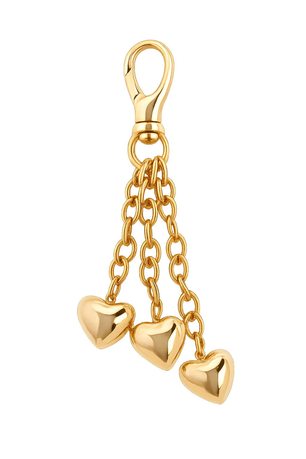 Golden Hour Hearts Purse Charm